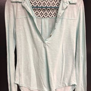 Red Camel Teal long sleeve shirt XS